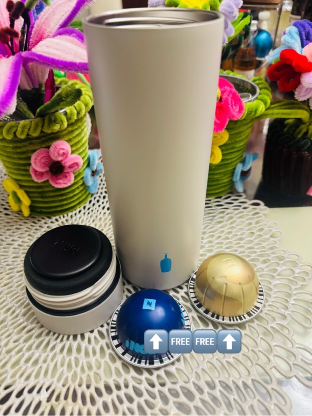 MiiR 360 Stainless Steel Travel Tumbler in Cream
